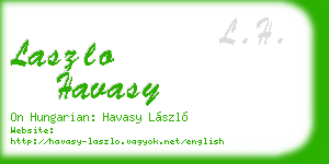 laszlo havasy business card